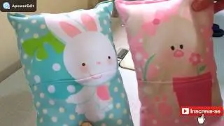 Almofada Páscoa Com Bolso para Chocolate