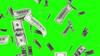 4k green screen dollar money for youtube  free