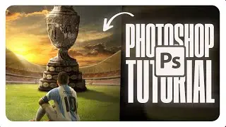 TE ENSEÑO COMO HICE ESTE POSTER #9 l Tutorial Photoshop 2024 l Diseño Deportivo
