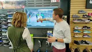 Getting your Feet Scanned with Albert by Aetrex at Soft Shoe