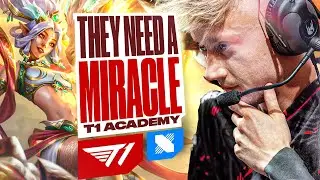 T1 NEED A MIRACLE RUN TO START RIGHT NOW - T1 ACADEMY VS DRX - CAEDREL