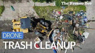 Watch 'The Claw' In Action During Fresno's Trash Cleanup