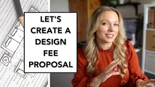 HOW TO CREATE A DESIGN FEE PROPOSAL : Create your interior design fee proposal on Canva