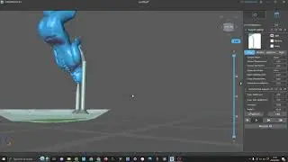 Chitubox How I Support A Figure And Show The Hole In The Head Which We will Fix With Uvtools Later,