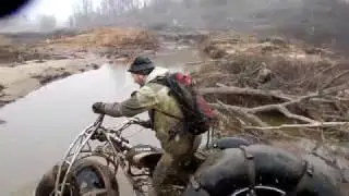 Штурм горной реки - вездеход бобёр