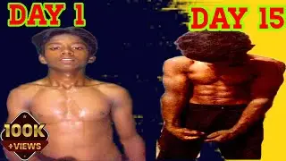 Abs transformation 15 days upper abs and lower abs #fitness #workout