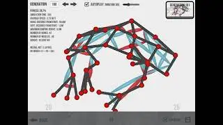 Creature from the game Evolution Simulator. 180th generation.