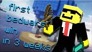 My First bedwars win SINCE 3 weeks!!