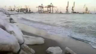 мариуполь   2016 море зимой