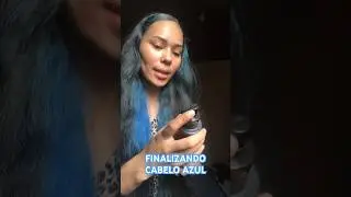 FINALIZANDO CABELO LISO AZUL PARTE 2 #descoloração #cabelo #pintandocabelo #cabeloazul
