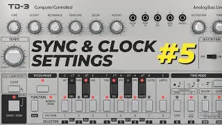 Sync and Clock Settings | Behringer TD-3 Tutorial