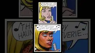 How to create pop art makeup inspired by Roy Lichtenstein  #nationalgalleryofart #makeup #shorts