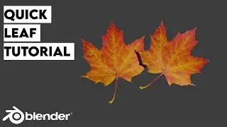 how to make quick leaf  in blender|blender tutorial