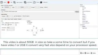 How to Compress and convert video without losing quality (50Gb video convert in 88Mb )