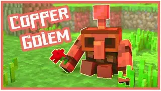Copper Golem sneezes (Minecraft animation)