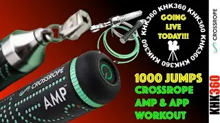 1000 jumps - Crossrope AMP handles & Crossrope APP - SMART jump ROPE   -Live Remastered & Reuploaded