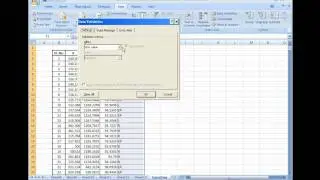 Excel Tutorial - Data Validation