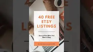 How To Get 40 Free Etsy Listings? Etsy Tips And Tricks #shorts #etsy
