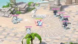 Koharu surrounding by 6 water girl