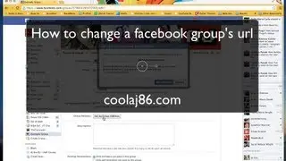How to change a facebook group's URL (from default to custom)