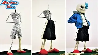 Como Hacer SANS Escultura Plastilina | How to SANS Bad Time Undertale Tutorial DIY | DibujAme Un