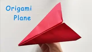 How to make easy paper airplane that flies far | Origami plane tutorial