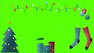 Green Screen : Happy Holidays Effect Video - Christmas Tools Effect Video