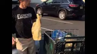 BIG BLACK GUY MAKES LITTLE WHITE GUY PEE IN PANTS