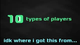 10 types of players | FlipaClip