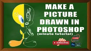 Quick Tutorial | Make a Picture Drawn in Photoshop