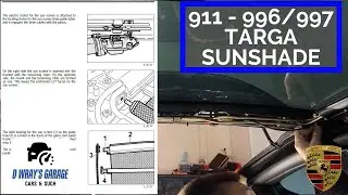 Porsche 996/997 Targa  Sunshade Rail Removal (Porsche 911 Targa)