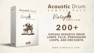 Vintage Acoustic Drum Sample Pack | 200+ Drum Loops, Fills, Percussion Loops, One Shots & more
