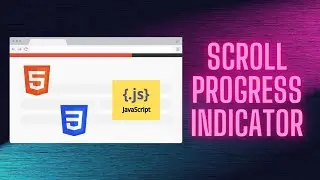 Scroll Progress Bar using HTML, CSS and JAVASCRIPT | 5 MIN CODES | TheProgrammerDude