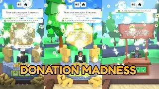 DONATION MADNESS IN DONATE SPINNER | Roblox Donate Spinner