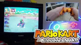 Mario Kart Double Dash Gameplay on an original Gamecube with a Trinitron CRT TV