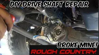 Jeep Wrangler JK Driveshaft Repair / Upgrade to Rough Country 1310 Front Driveshaft