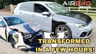 REBUILDING A 2024 DESTROYED VW GOLF R LINE FROM COPART