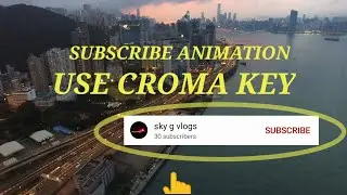 Subcribe animation use croma key //kinemaster tutorial