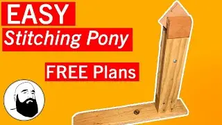 How To Make a Leather Stitching Pony Clamp | FREE PDF Plans Available