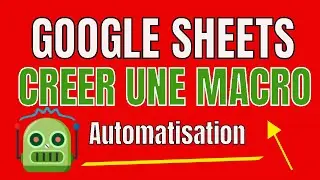 Google Sheets in french | how to create a Macro to automate tasks