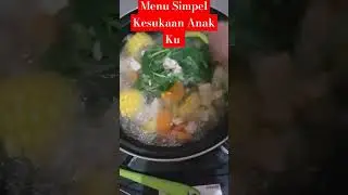 Sayur Bening Bayam + Chicken nugget #shorts #subscribe