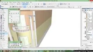 Part 9 - Side column trunc and head - ArchiCAD 18 tutorial 2015 A to Z ( Full HD)