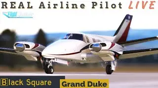 Crab Cakes+Mountains | Halfmoon Bay - Kern Valley | Best Piston Twin in MSFS | Real Pilot 