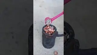 Casting Bronze Knife out of Copper Rings