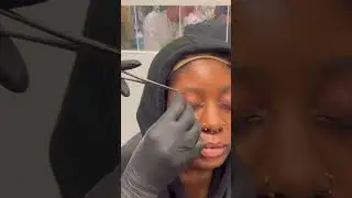 Eyebrow Piercing With Gold Jewellery ✨