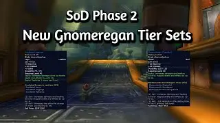 NEW gnomeregan RAID TIER SETS! Ele gets a tier set! #SoD #wow