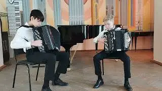 Дуэт баянистов "ПараФраз". А. Бызов " Вариации на тему песни "Казаки"