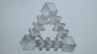 How to Draw The Impossible Pattern #14 & Optical Illusion