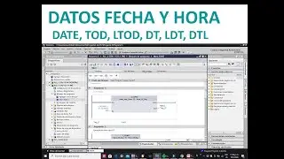 DATOS FECHA Y HORA DATE TOD LTOD DT LDT DTL CURSO DE PLC S7 1200 EN TIA PORTAL LECCION