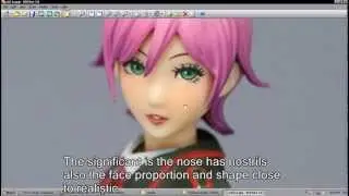 3D Anime Face and Head Modeling Tutorial MK IV - HD